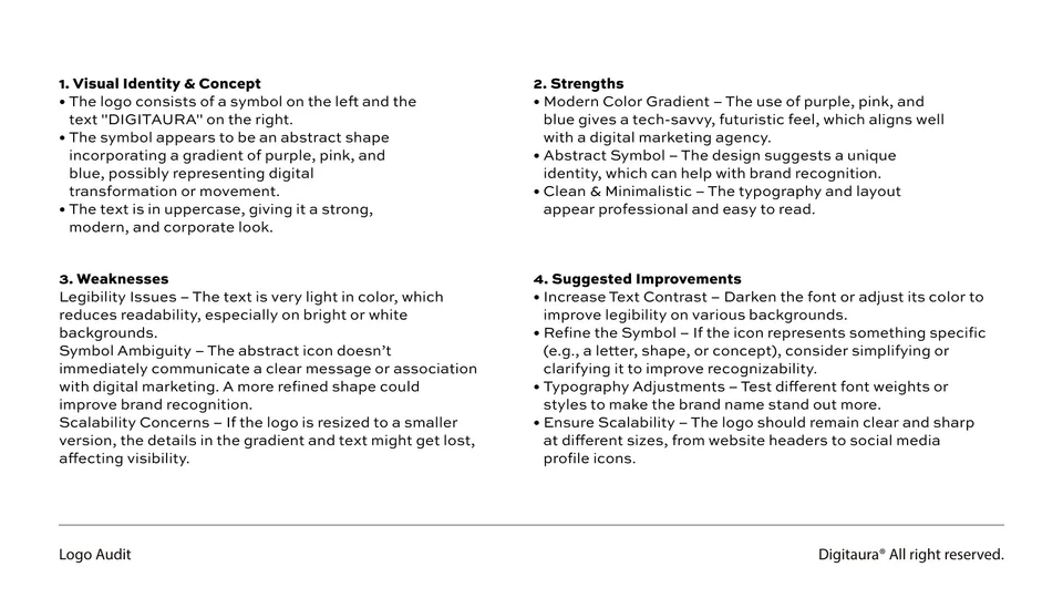 DigitAura Brand Book, page 6